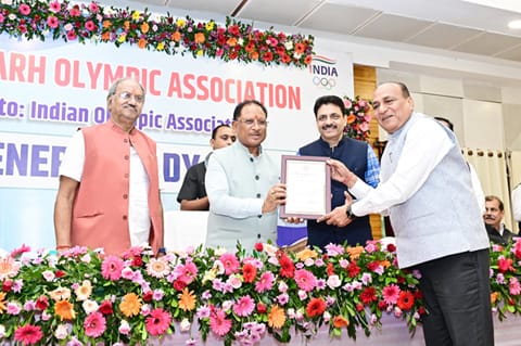 सीएम विष्णु देव साय छत्तीसगढ़ ओलंपिक संघ के निर्विरोध अध्यक्ष बने