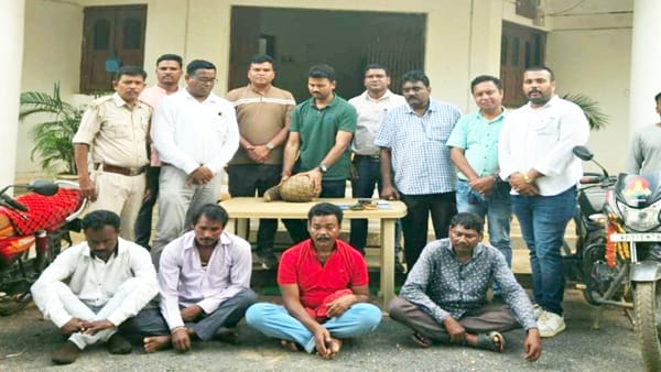 वन विभाग ने पैंगोलिन की तस्करी करते 4 अंतरराज्यीय तस्करों को किया गिरफ्तार