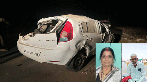 दर्दनाक सड़क हादसे में अनियंत्रित होकर पलटने से पति-पत्नी की मौत दर्दनाक सड़क हादसे में अनियंत्रित होकर पलटने से पति-पत्नी की मौत