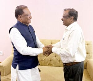 छग में तकनीकी नवाचारों को मिलेगा इसरो का सहयोग: इसरो का विशेषज्ञ दल करेगा छत्तीसगढ़ का दौरा cm sai and Dr V Narayanan Chairman Indian Space