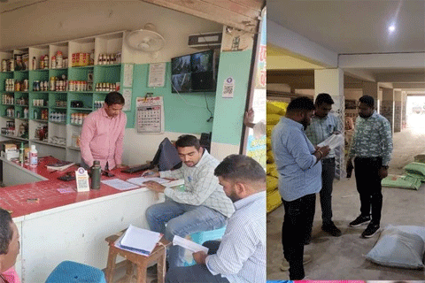 छापामार कार्रवाई के दौरान 6 दुकानों में रासायनिक खाद की बिक्री पर रोक, 3 दिन में मांगा जवाब
