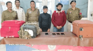 78 किलो गांजा के साथ दो तस्कर गिरफ्तार gaja taskar