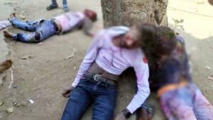 बाइक और स्कूटी की जबरदस्त भिड़ंत, 2 युवकों की मौके पर मौत, दो की हालत गंभीर bike hadsa