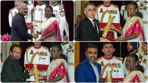 राष्ट्रपति द्रौपदी मुर्मु ने 71 लोगों को पद्म अवॉर्ड से किया सम्मानित, जानिए किन-किन हस्तियों को मिला पद्म विभूषण, पद्म भूषण और पद्मश्री पुरस्कार