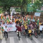 यातायात जागरूकता लाने बिलासपुर पुलिस की साईकिल रैली