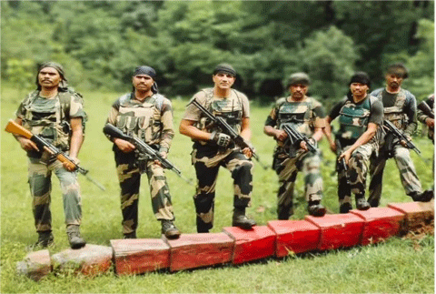 नक्सली नागेश का 14 फीट ऊंचा स्मारक धवस्त, BSF जवानों ने की कार्रवाई